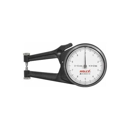 Holex External Quick Caliper with Dial Gage, Measuring Range: 0-10 mm 438545 0-10